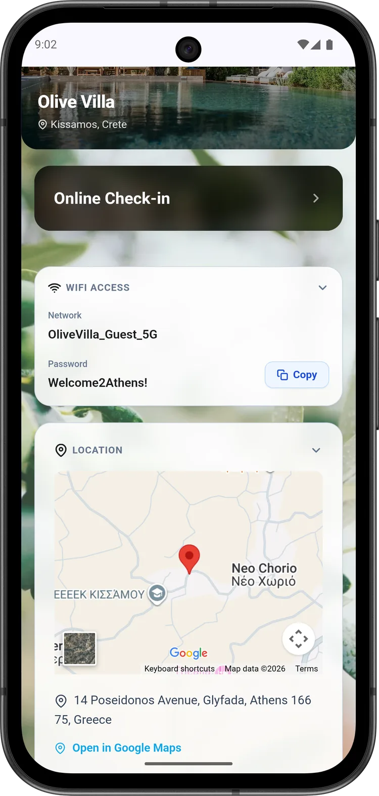 Guest Portal WiFi and location details